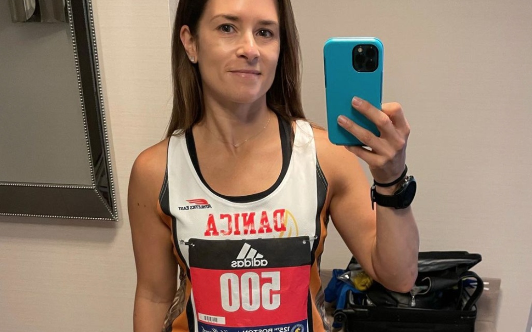 Danica Patrick runs her first Boston Marathon for Matt Light’s Foundation